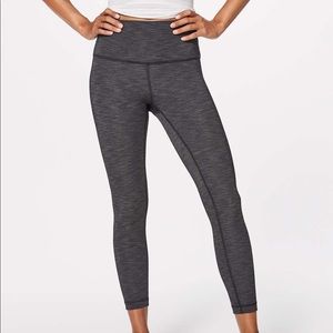 Lululemon Wunder Under Hi-Rise 7/8 Grey Tight